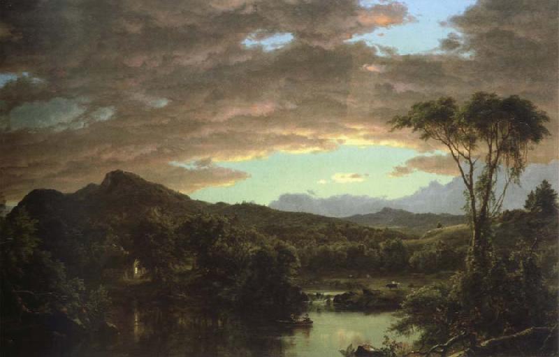 Frederic Edwin Church a country home Germany oil painting art